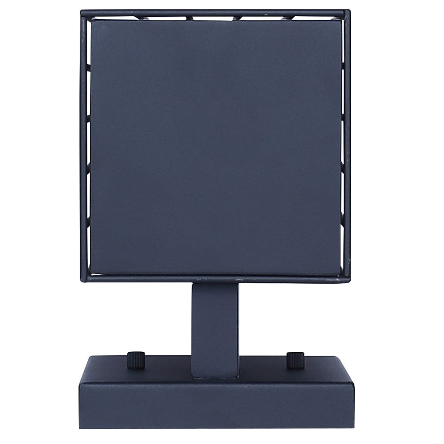 Canarm Oslo 4.5in 1-Light Outdoor Lantern | Modern Black Steel and Opal Glass | Pathway & Entryway Downlight | 6.75 x 4.5 x 13 in | Model IOL723BK