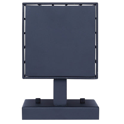 Canarm Oslo 4.5in 1-Light Outdoor Lantern | Modern Black Steel and Opal Glass | Pathway & Entryway Downlight | 6.75 x 4.5 x 13 in | Model IOL723BK