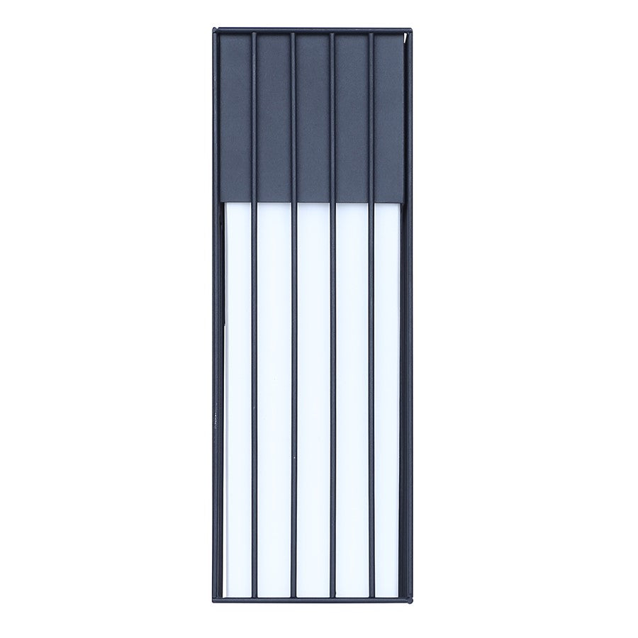 Canarm Oslo 4.5in 1-Light Outdoor Lantern | Modern Black Steel and Opal Glass | Pathway & Entryway Downlight | 6.75 x 4.5 x 13 in | Model IOL723BK
