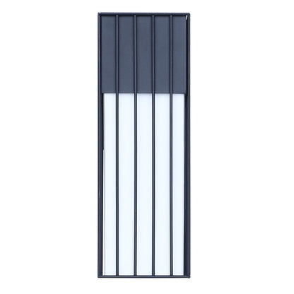 Canarm Oslo 4.5in 1-Light Outdoor Lantern | Modern Black Steel and Opal Glass | Pathway & Entryway Downlight | 6.75 x 4.5 x 13 in | Model IOL723BK