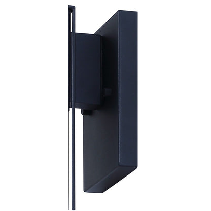 Canarm Oslo 4.5in 1-Light Outdoor Lantern | Modern Black Steel and Opal Glass | Pathway & Entryway Downlight | 6.75 x 4.5 x 13 in | Model IOL723BK