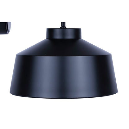 Canarm Orillia 9.75in 1-Light Outdoor Lantern | Matte Black Steel and Clear Glass | Patio & Entryway Downlight | Model IOL729BK