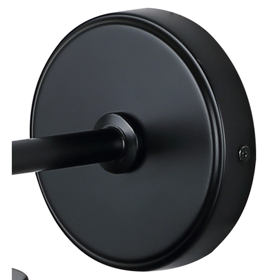 Canarm Orillia 9.75in 1-Light Outdoor Lantern | Matte Black Steel and Clear Glass | Patio & Entryway Downlight | Model IOL729BK