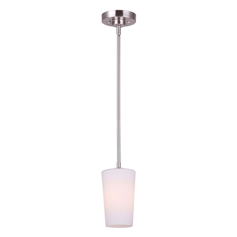 Canarm Vita 5in 1-Light Pendant | Modern Brushed Nickel Metal | Kitchen Island & Dining Room | 5 x 5 x 22251 in | Model IPL1012A01BN