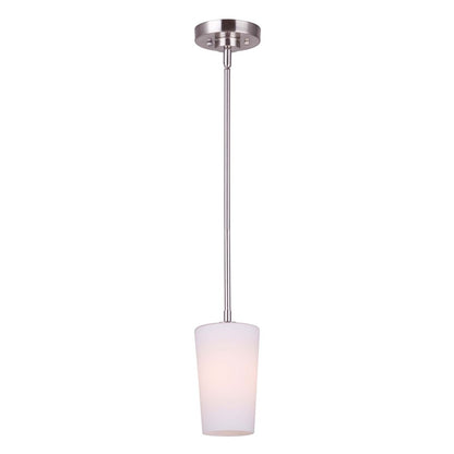 Canarm Vita 5in 1-Light Pendant | Modern Brushed Nickel Metal | Kitchen Island & Dining Room | 5 x 5 x 22251 in | Model IPL1012A01BN