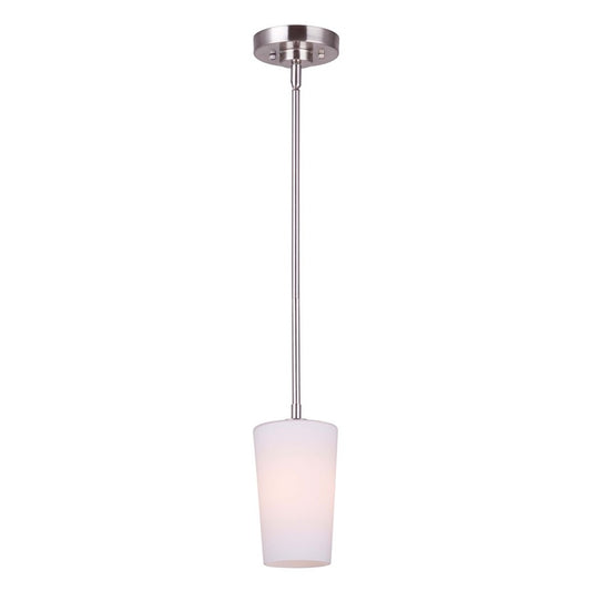 Canarm Vita 5in 1-Light Pendant | Modern Brushed Nickel Metal | Kitchen Island & Dining Room | 5 x 5 x 22251 in | Model IPL1012A01BN