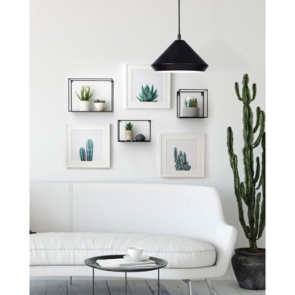 Canarm Byck 12.75in 1-Light Pendant | Mid-Century Matte Black Metal | Kitchen Island & Entryway | 12.75 x 9.5 in Shade | Model IPL1020A13BK