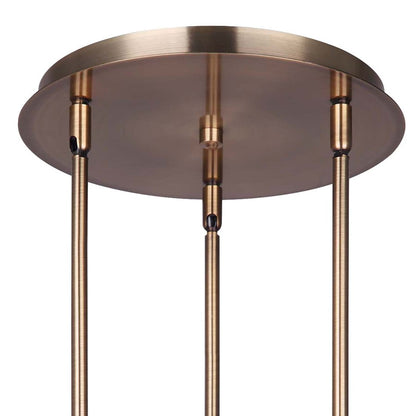 Canarm Simone 15in 3-Light Pendant | Gold and Opal Glass | Dining Room & Living Room | 15 x 15 x 25 in | Model IPL1032A03GD