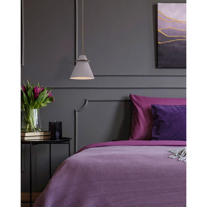 Canarm Talia 12in 1-Light Pendant | Matte Gold and Matte Grey Steel | Kitchen Island & Entryway | 12 x 19.5-61.5 in | Model IPL1076A01MGG12