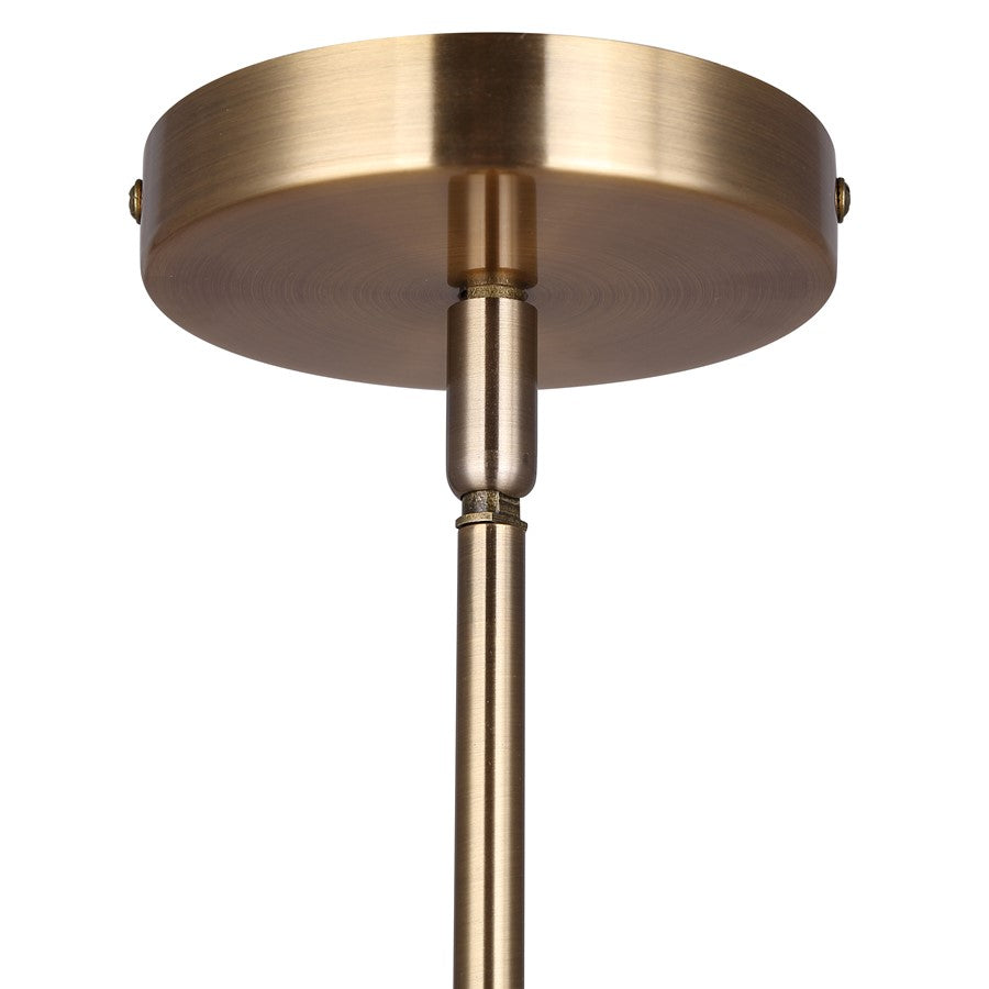 Canarm Jenner 4.75in 1-Light Pendant | Modern Matte Black and Gold Clear Ribbed Glass | Kitchen Island & Dining Room | Model IPL1143A01BKG