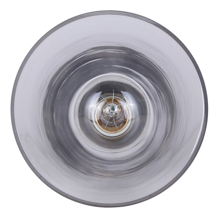 Canarm Luisa 5.88in 1-Light Pendant | Mid-Century Matte Black and Clear Glass | Kitchen & Bathroom Damp Rated | Model IPL1144A01BK