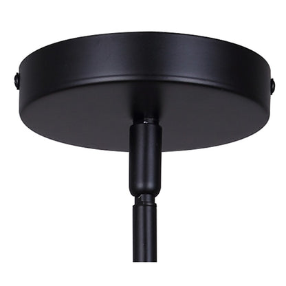 Canarm Kristella 4.75in 1-Light Pendant | Matte Black and Grey Marbled Glass | Kitchen Island & Dining Room | Model IPL1153A01BK
