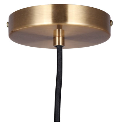 Canarm Kinslea 4.75in 1-Light Pendant | Gold and Clear Ribbed Glass | Kitchen Island & Dining Room | 4.75 x 4.75 x 11.75 in | Model IPL1165A01GD-CR