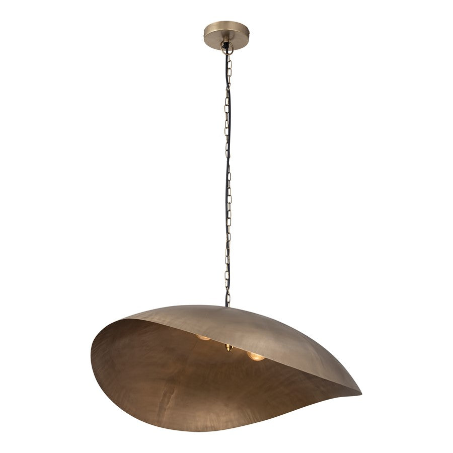 Canarm Maverick 39in 2-Light Pendant | Antique Brass Iron | Dining Room & Great Room | 39 x 30 x 13 in | Model IPL1182A02AB40