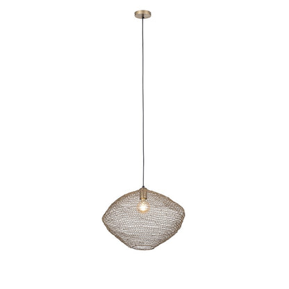 Canarm Warren 19in 1-Light Pendant | Antique Brass Iron | Kitchen & Dining Room | 19 x 19 x 15 in | Model IPL1183A01AB20