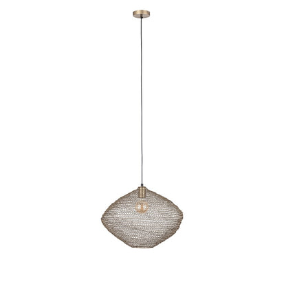Canarm Warren 19in 1-Light Pendant | Antique Brass Iron | Kitchen & Dining Room | 19 x 19 x 15 in | Model IPL1183A01AB20