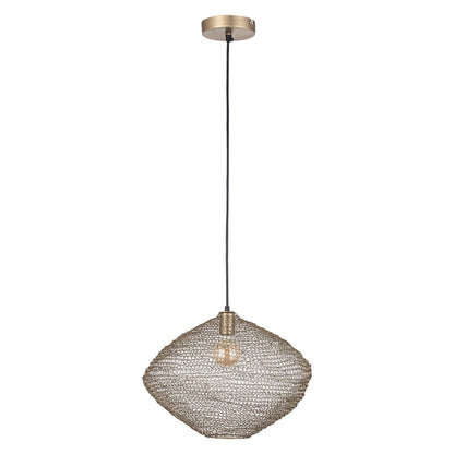 Canarm Warren 19in 1-Light Pendant | Antique Brass Iron | Kitchen & Dining Room | 19 x 19 x 15 in | Model IPL1183A01AB20