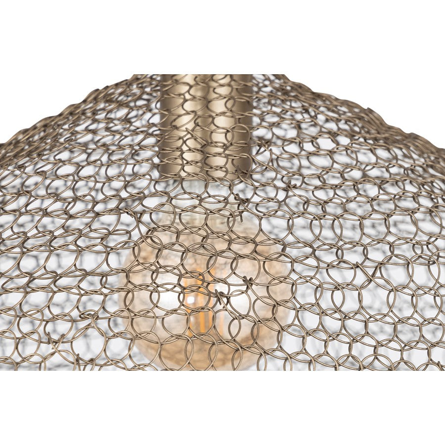 Canarm Warren 19in 1-Light Pendant | Antique Brass Iron | Kitchen & Dining Room | 19 x 19 x 15 in | Model IPL1183A01AB20