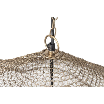 Canarm Warren 33in 4-Light Pendant | Antique Brass Iron | Dining Room & Living Room | 33 x 33 x 21 in | Model IPL1183A04AB35