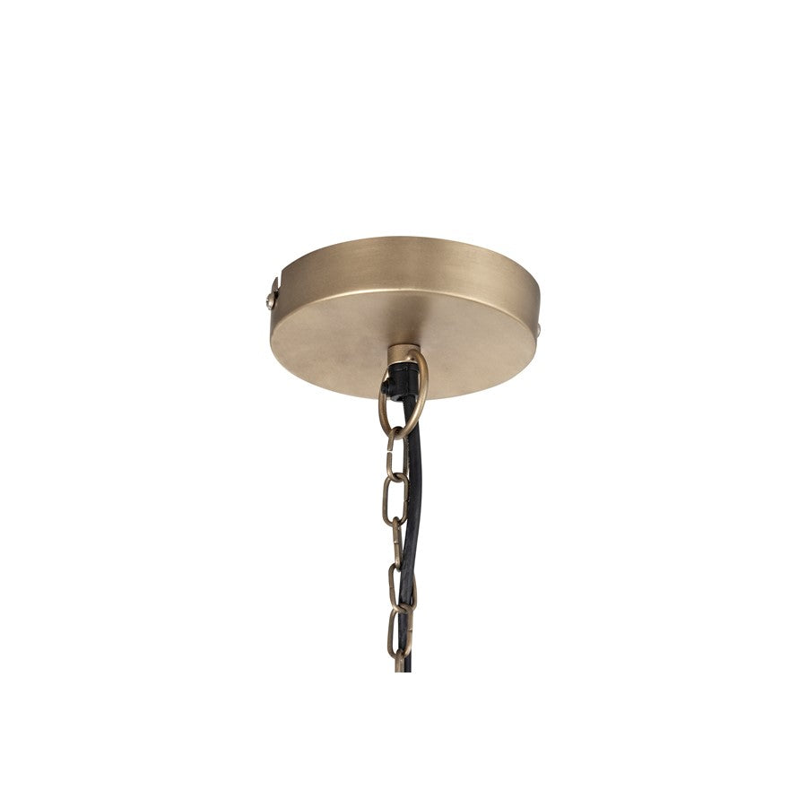 Canarm Warren 33in 4-Light Pendant | Antique Brass Iron | Dining Room & Living Room | 33 x 33 x 21 in | Model IPL1183A04AB35
