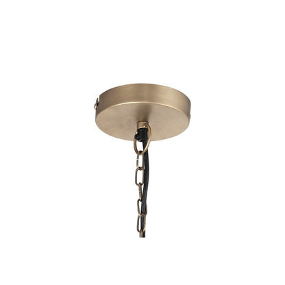 Canarm Warren 33in 4-Light Pendant | Antique Brass Iron | Dining Room & Living Room | 33 x 33 x 21 in | Model IPL1183A04AB35