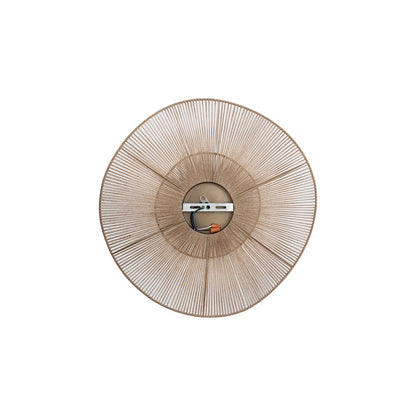 Canarm Sage 31in 1-Light Pendant | Natural Handwoven Jute and Iron Frame | Kitchen & Dining Room | 31 x 31 x 7 in | Model IPL1186A01NA32