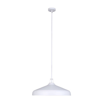 Canarm Holland 22in 4-Light Pendant | Matte White and Gold Interior Steel | Kitchen Island & Dining Room | 22 x 22 x 13 in | Model IPL1203A04WHG22