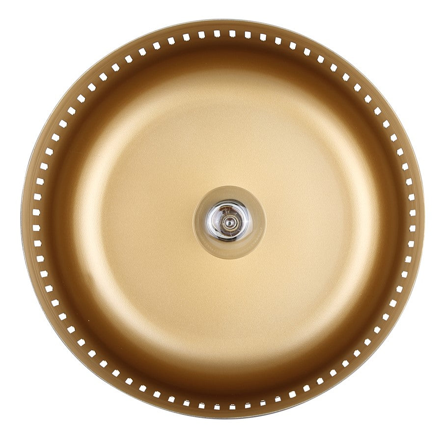 Canarm Miles 13in 1-Light Pendant | Matte Black and Gold Interior Steel | Dining Room & Kitchen | 13 x 13 x 13.5 in | Model IPL1207A01BK