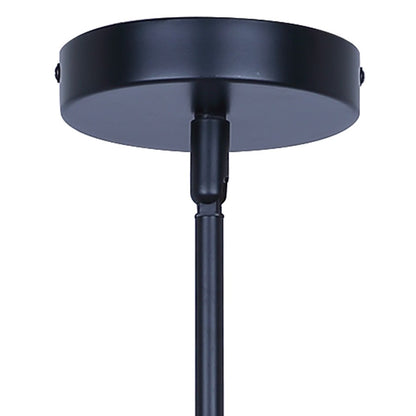 Canarm Mierka 32.5in 3-Light Pendant | Matte Black Steel and Opal Glass | Dining Room & Kitchen | 32.5 x 7.9 x 14.6-56.6 in | Model IPL1209A03BK9