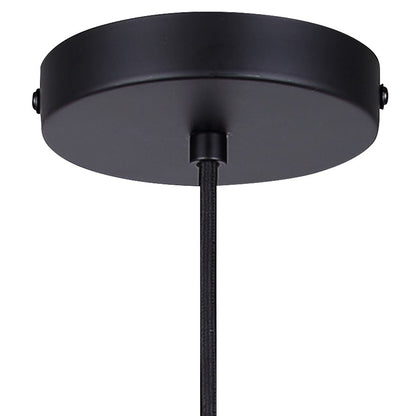 Canarm Cohen 4.75in 1-Light Pendant | Modern Matte Black and Gold Steel | Kitchen Island & Dining Room | 4.75 x 4.75 x 13.5 in | Model IPL1231A01BKG10