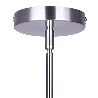 Canarm Britton 4.75in 1-Light Pendant | Modern Brushed Nickel Steel and Clear Glass | Kitchen Island & Dining Room | Model IPL1234A01BN