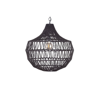 Canarm Madison 21in 1-Light Pendant | Matte Black Metal | Kitchen Island & Dining Room | 21 x 21 x 21 in | Model IPL2075B01BK