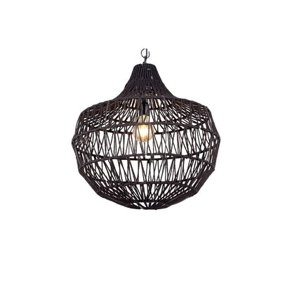 Canarm Madison 21in 1-Light Pendant | Matte Black Metal | Kitchen Island & Dining Room | 21 x 21 x 21 in | Model IPL2075B01BK