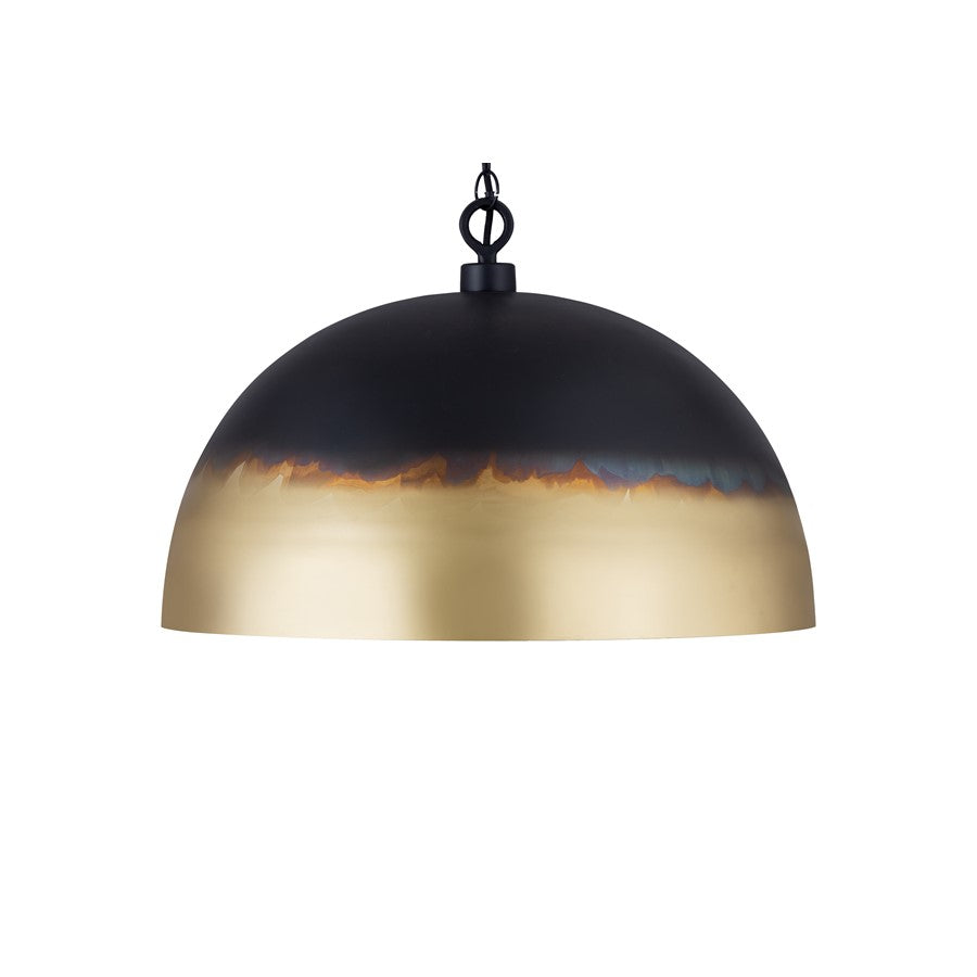 Canarm Madison 24in 1-Light Pendant | Black and Gold Metal | Kitchen Island & Dining Room | 24 x 24 x 17 in | Model IPL2076B01TT