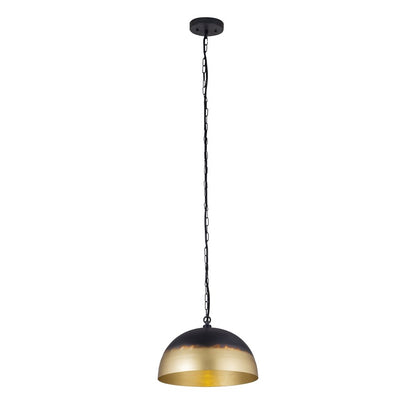 Canarm Madison 24in 1-Light Pendant | Black and Gold Metal | Kitchen Island & Dining Room | 24 x 24 x 17 in | Model IPL2076B01TT