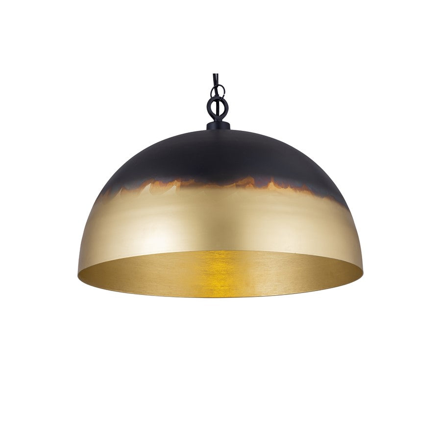 Canarm Madison 24in 1-Light Pendant | Black and Gold Metal | Kitchen Island & Dining Room | 24 x 24 x 17 in | Model IPL2076B01TT