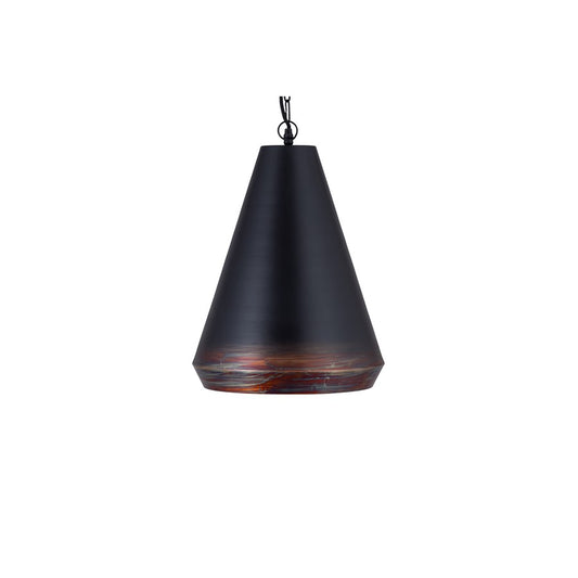 Canarm Madison 14in 1-Light Pendant | Two Tone Black and Gold Metal | Kitchen Island & Dining Room | 14 x 14 x 18 in | Model IPL2077B01TT