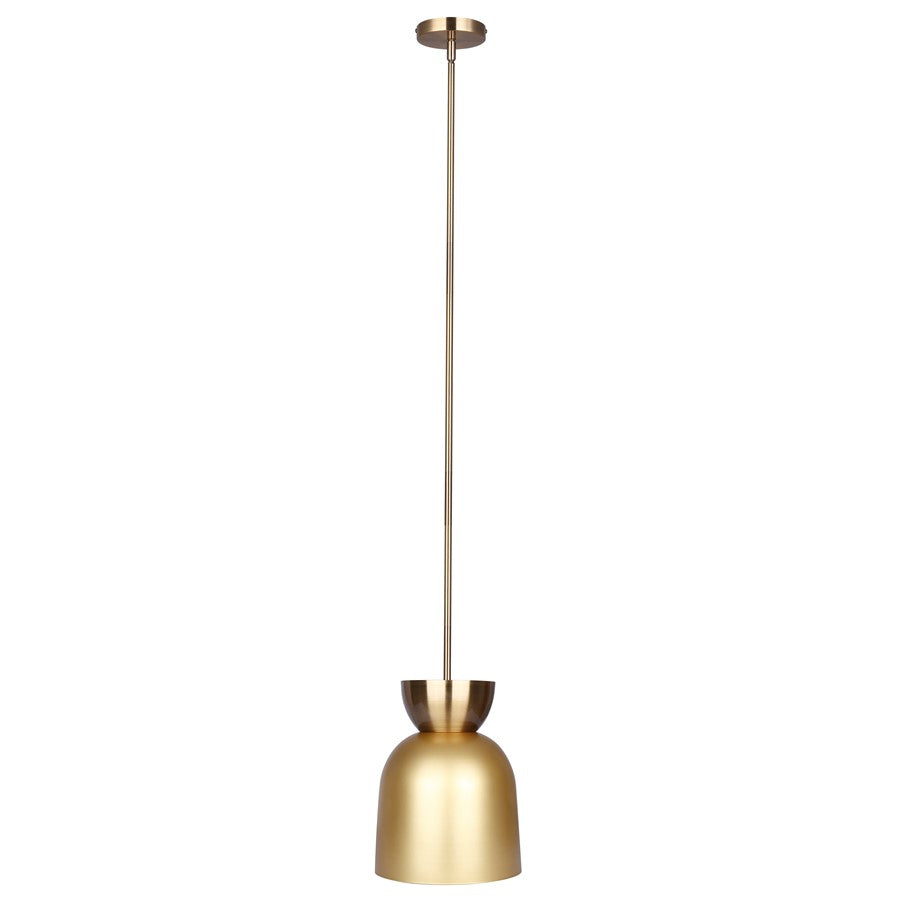 Canarm Aurea 9in 1-Light Pendant | Gold Metal Finish | Dining Room & Kitchen Island | 9 x 9 x 17.25 in | Model IPL2102B01GDP