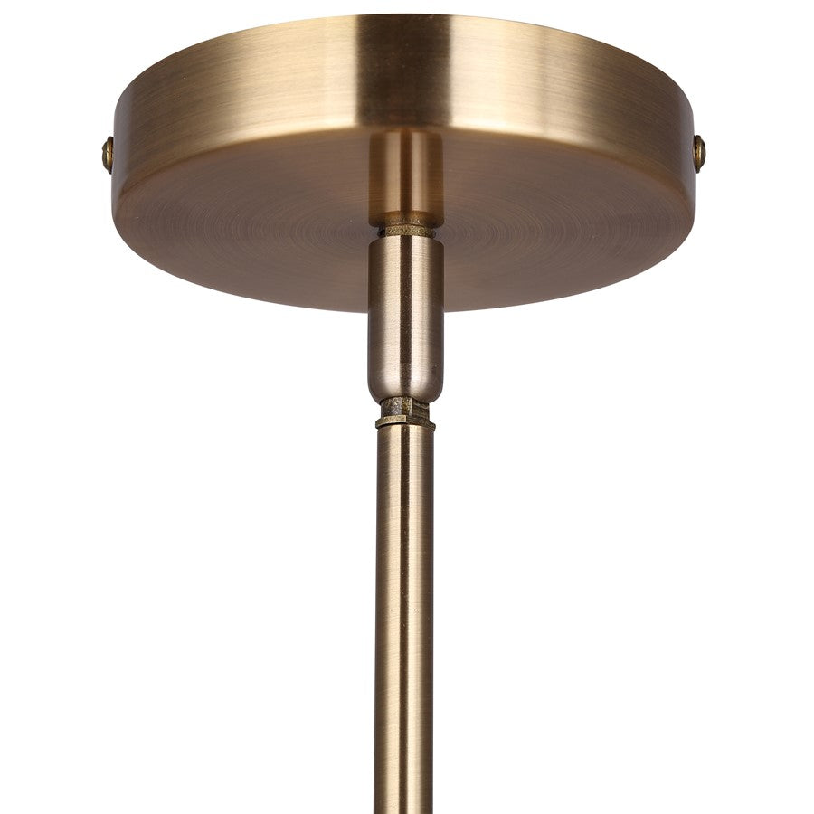 Canarm Aurea 9in 1-Light Pendant | Gold Metal Finish | Dining Room & Kitchen Island | 9 x 9 x 17.25 in | Model IPL2102B01GDP