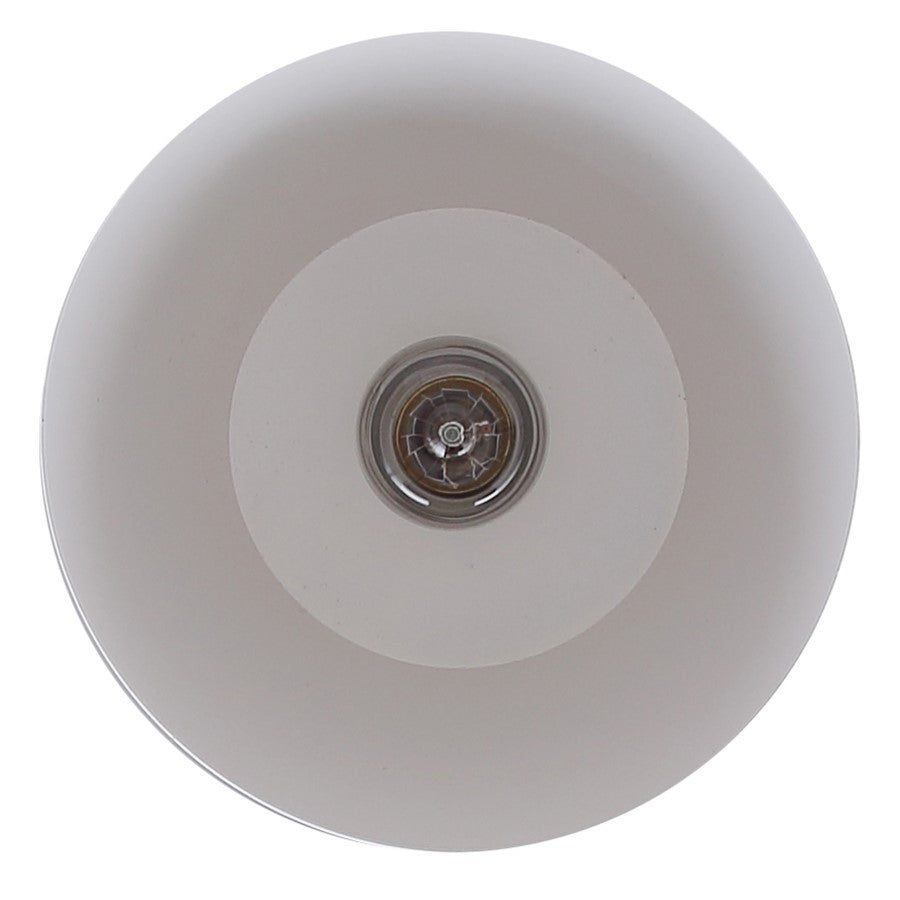 Canarm Arbella 7.75in 1-Light Pendant | Matte Black and White Metal | Kitchen Island & Dining Room | 7.75 x 7.75 x 11 in | Model IPL2107B01BW
