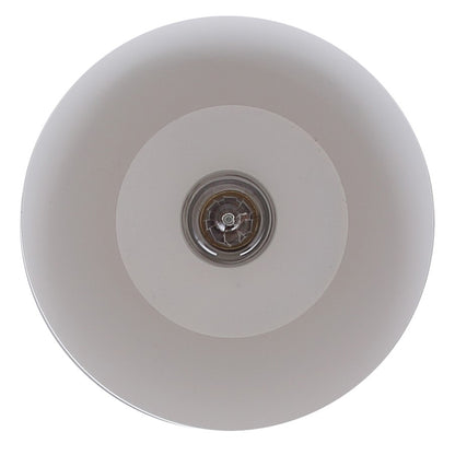 Canarm Arbella 7.75in 1-Light Pendant | Matte Black and White Metal | Kitchen Island & Dining Room | 7.75 x 7.75 x 11 in | Model IPL2107B01BW