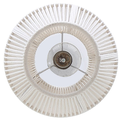 Canarm Klima 8.5in 1-Light Pendant | Gold and Ivory String | Living Room & Bedroom | 8.5 x 8.5 x 13.25 in | Model IPL2111B01GD