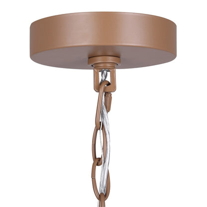 Canarm Aura 20in 3-Light Pendant | Coastal Tan Rope and Metal | Kitchen Island & Dining Room | 20 x 20 x 14 in | Model IPL2124B03BR20