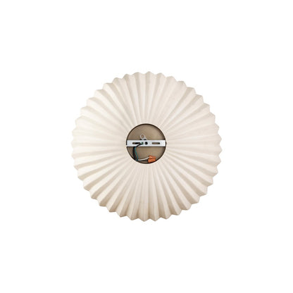 Canarm Audrey 15in 1-Light Pendant | Antique Brass and Ribbed Ceramic Shade | Entryway & Dining Room | 15 x 15 x 11 in | Model IPL2152B01AB