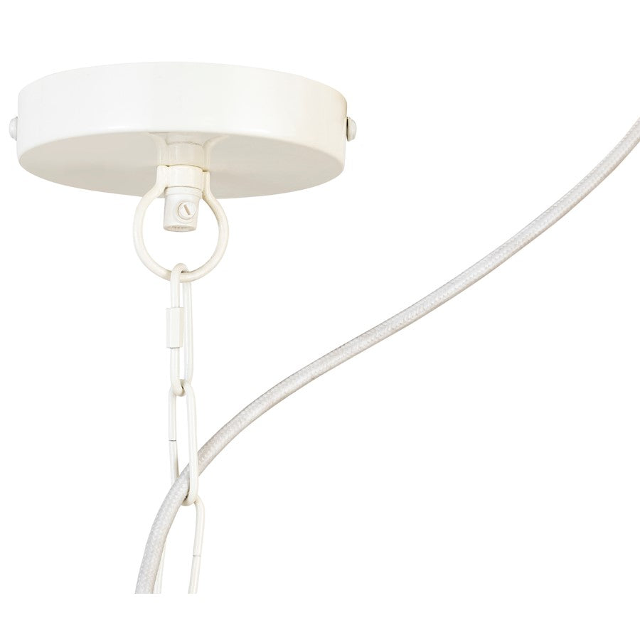 Canarm Kutna 26in 3-Light Swag Pendant | Boho Modern Natural Woven Iron | Kitchen Island & Living Room | 26 x 26 x 18 in | Model IPL2179B03NA