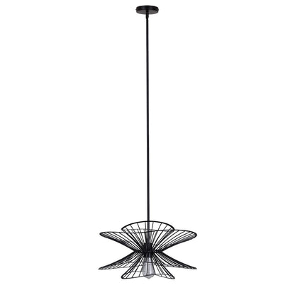 Canarm Channel 20in 6-Light Pendant | Industrial Black Steel | Kitchen Island & Dining Room | 20 x 20 x 16.625 in | Model IPL2193B01BK