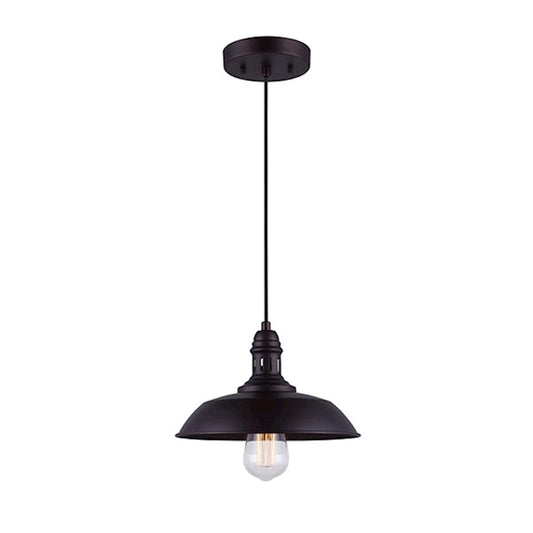 Canarm Wellington 1-Light Pendant | Oil Rubbed Bronze Copper Wire and Silicone | Kitchen Island & Dining Room | 10.25 x 56 in | Model IPL351B01ORB