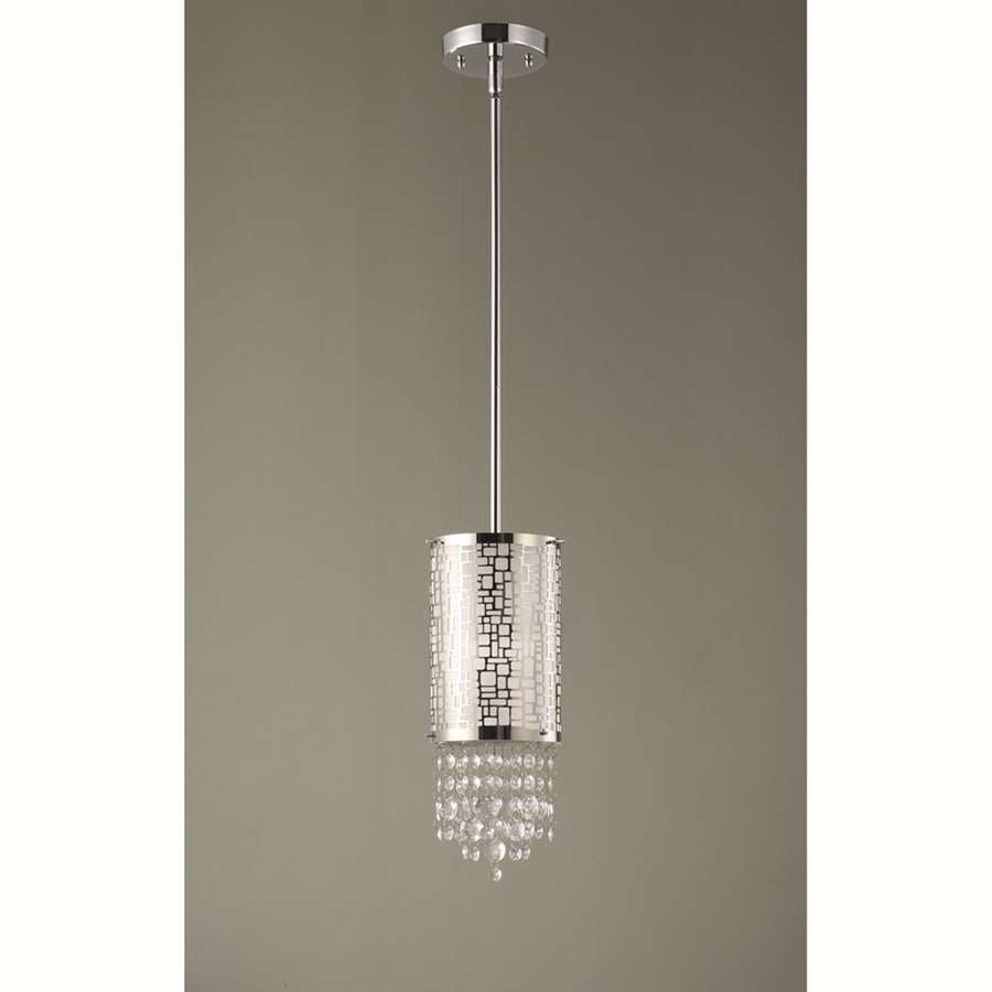 Canarm Benito 4.25in 1-Light Pendant | Modern Chrome and Chrome Shade | Kitchen Island & Dining Room | 4.25 x 60.25 in | Model IPL394A01CH