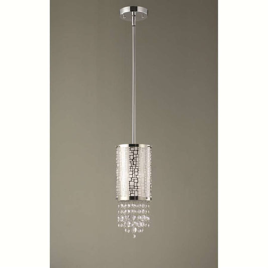 Canarm Benito 4.25in 1-Light Pendant | Modern Chrome and Chrome Shade | Kitchen Island & Dining Room | 4.25 x 60.25 in | Model IPL394A01CH