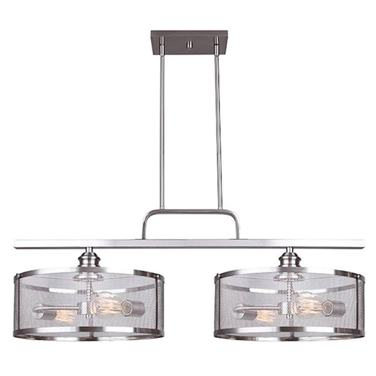 Canarm Beckett 36in 4-Light Pendant | Modern Vintage Brushed Nickel | Kitchen Island & Dining Room | 36 x 36 x 64 in | Model IPL626A04BN